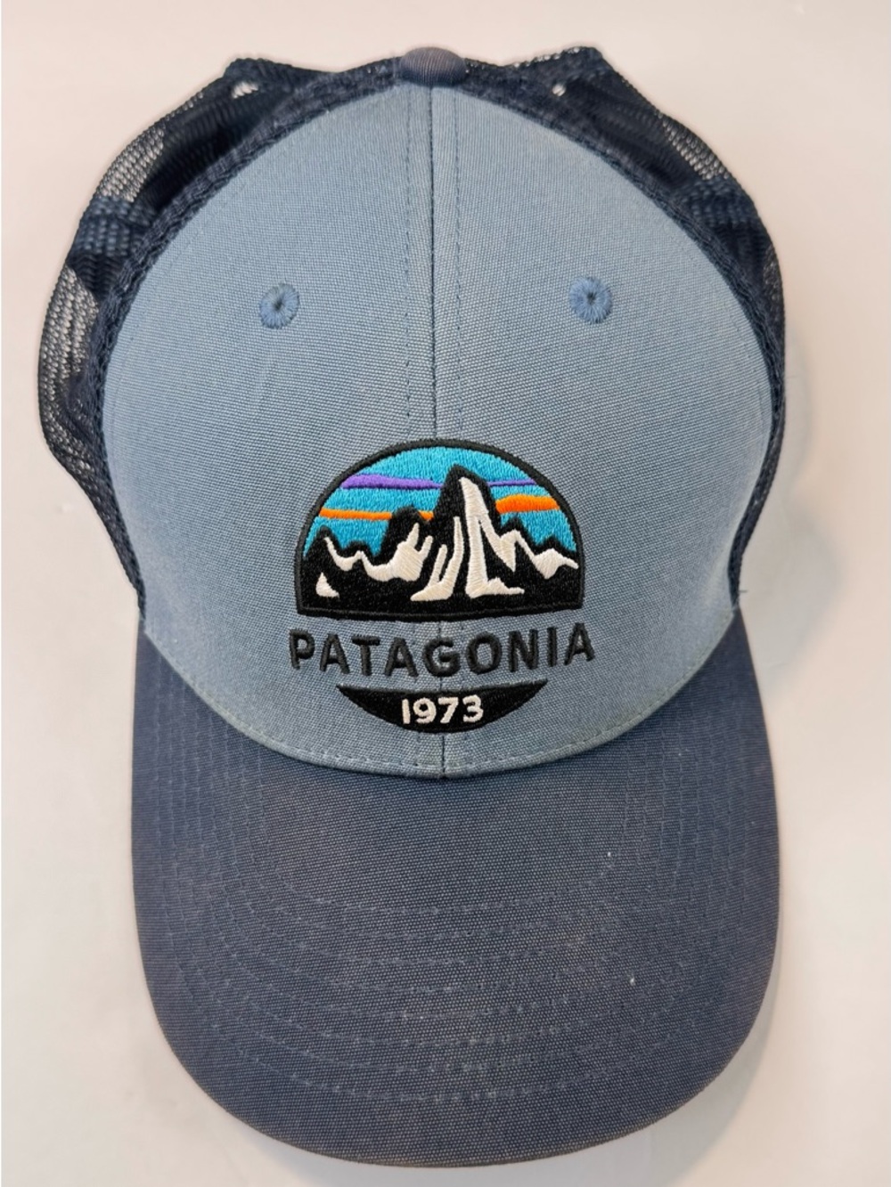 !!!!!! SOLD !!!!!!!       Men's OS Blue Distressed Ridge Snapback Gorpcore Hat